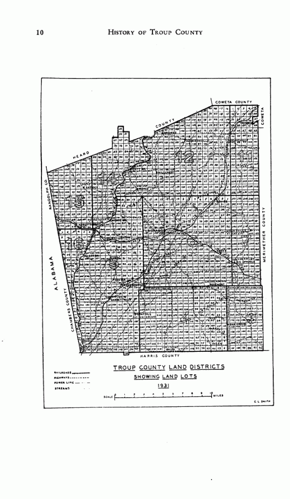 Georgia Land Lot Map Troup County Georgia Land Record – Georgia Genealogy