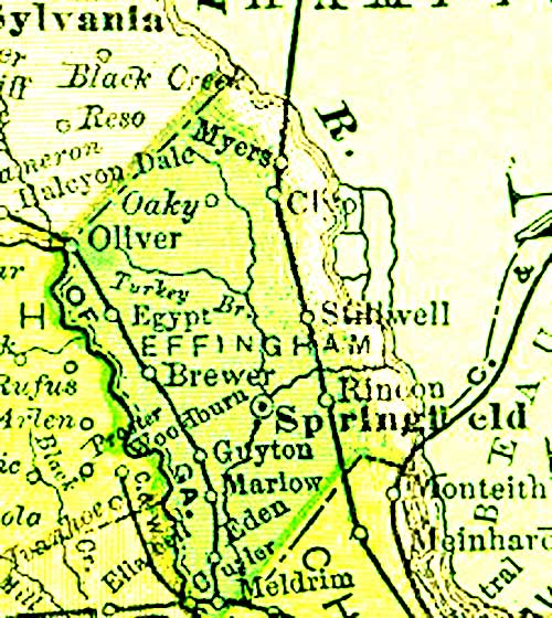 1895 Atlas of Effingham County