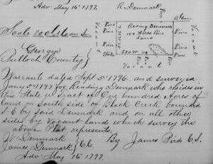 Redding Denmark 1797 Land Plat, Bulloch